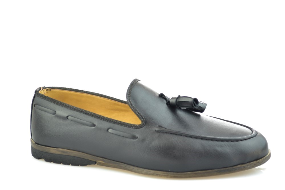 Siyah Termo Taban Erkek Klasik Ayakkabı 23117